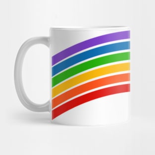 Rainbow lines Mug